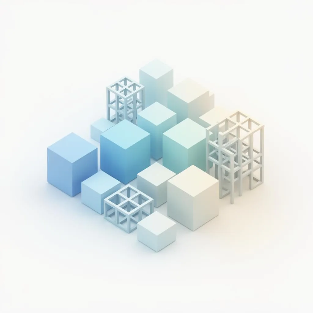 Isometric modular blocks representing structured practice areas